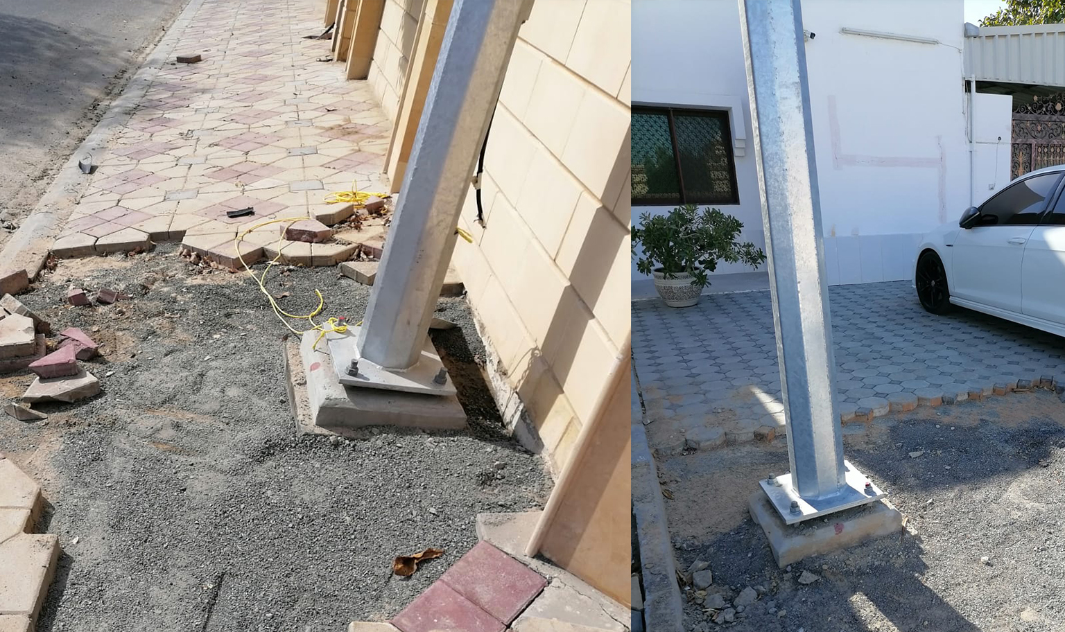 Street light installation thumb